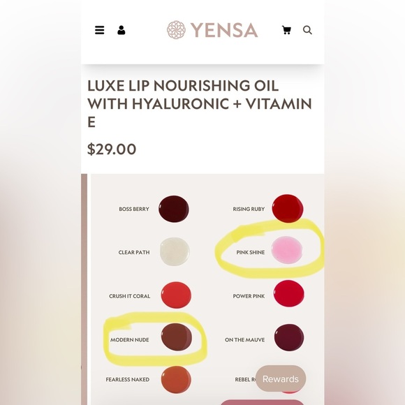 YENSA LUXE LIP NOURISHING OIL WITH HYALURONIC + VITAMIN E - Picture 4 of 4